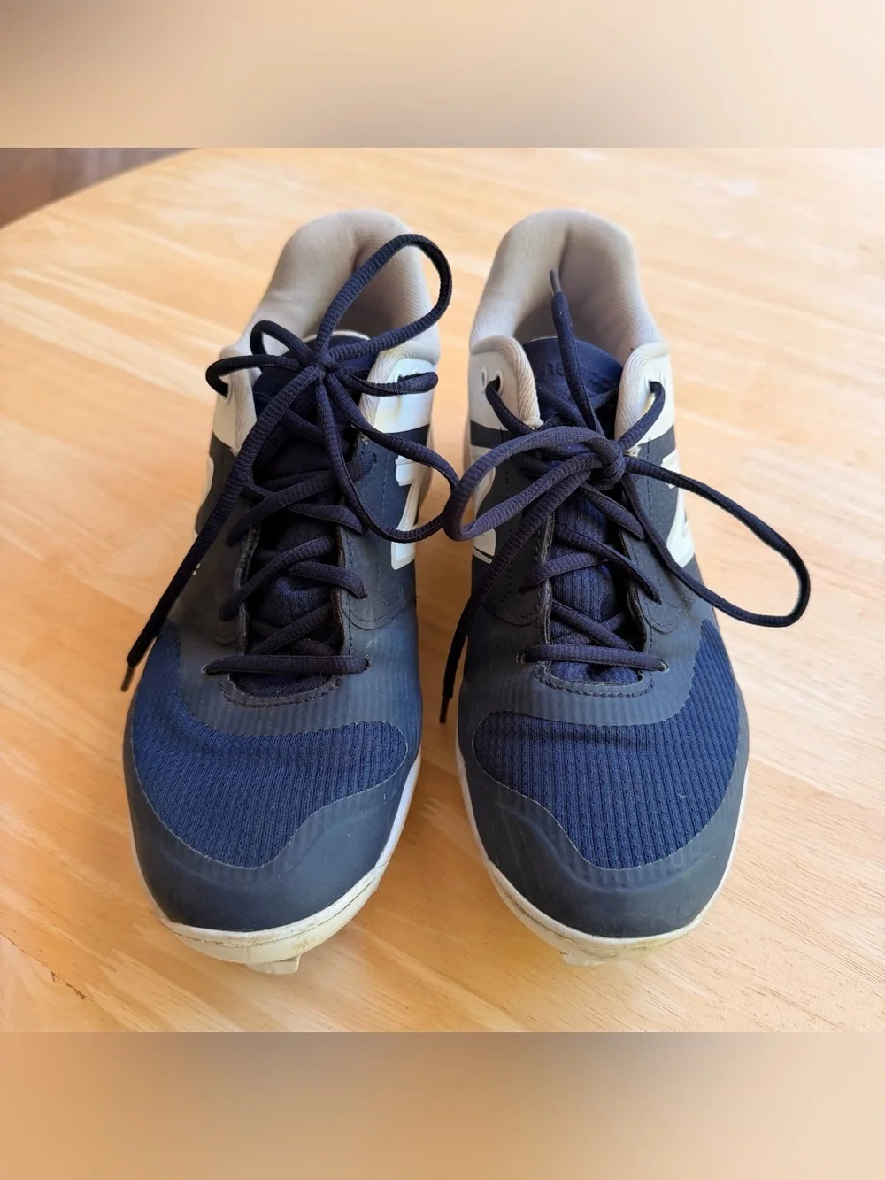 New Balance Velo Molded Cleats Womens 10 Navy White